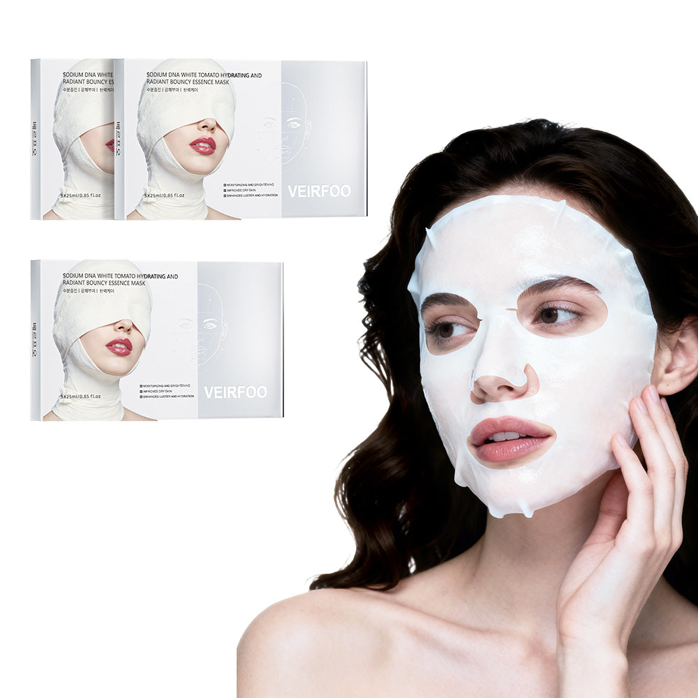 VEIRFOO White Tomato Hydrating and Radiant Bouncy Essence Mask